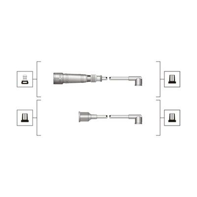 MAGNETI MARELLI Augstsprieguma vadu komplekts 941319170089